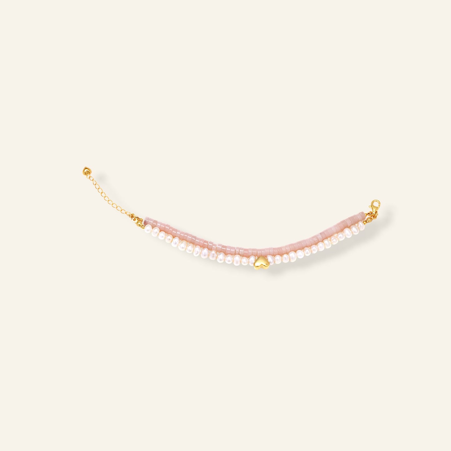 PINK opal pearl bracelet