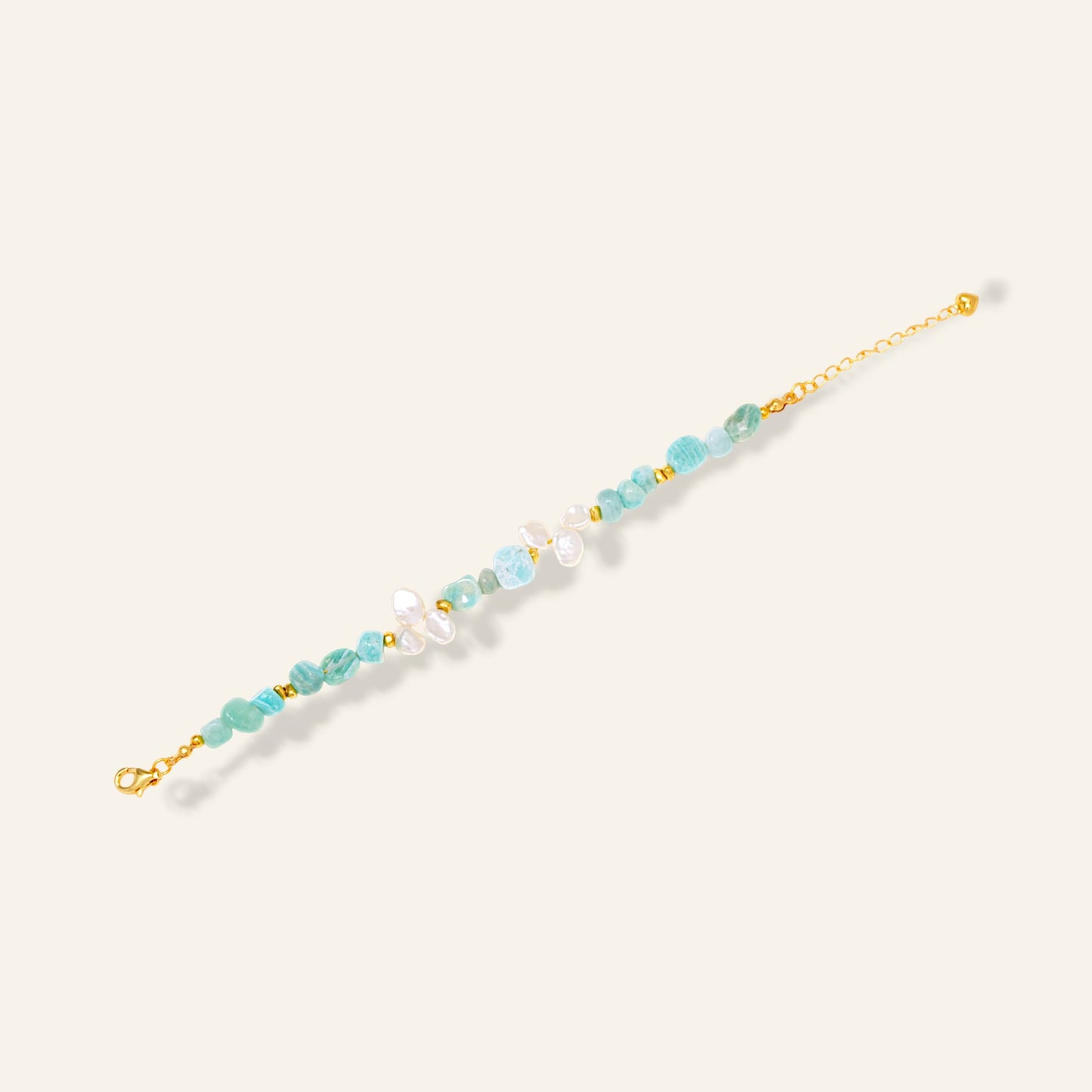 Amazonite & Pearl Bracelet