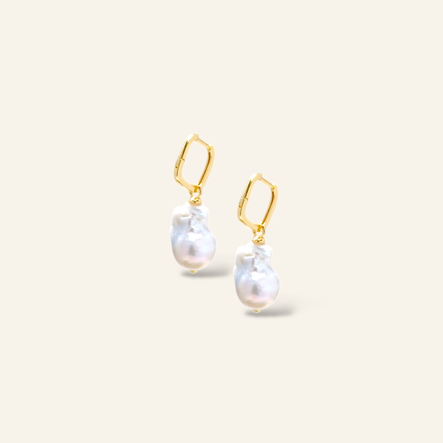 Pearl earrings with gold hooks IN MELBOURNE