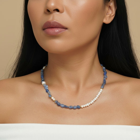 aventurine pearl necklace