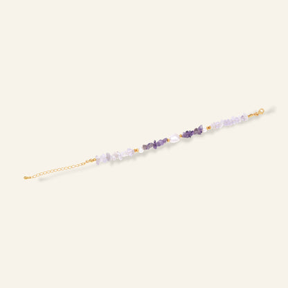 pearl Amethyst Gemstone Bracelet 