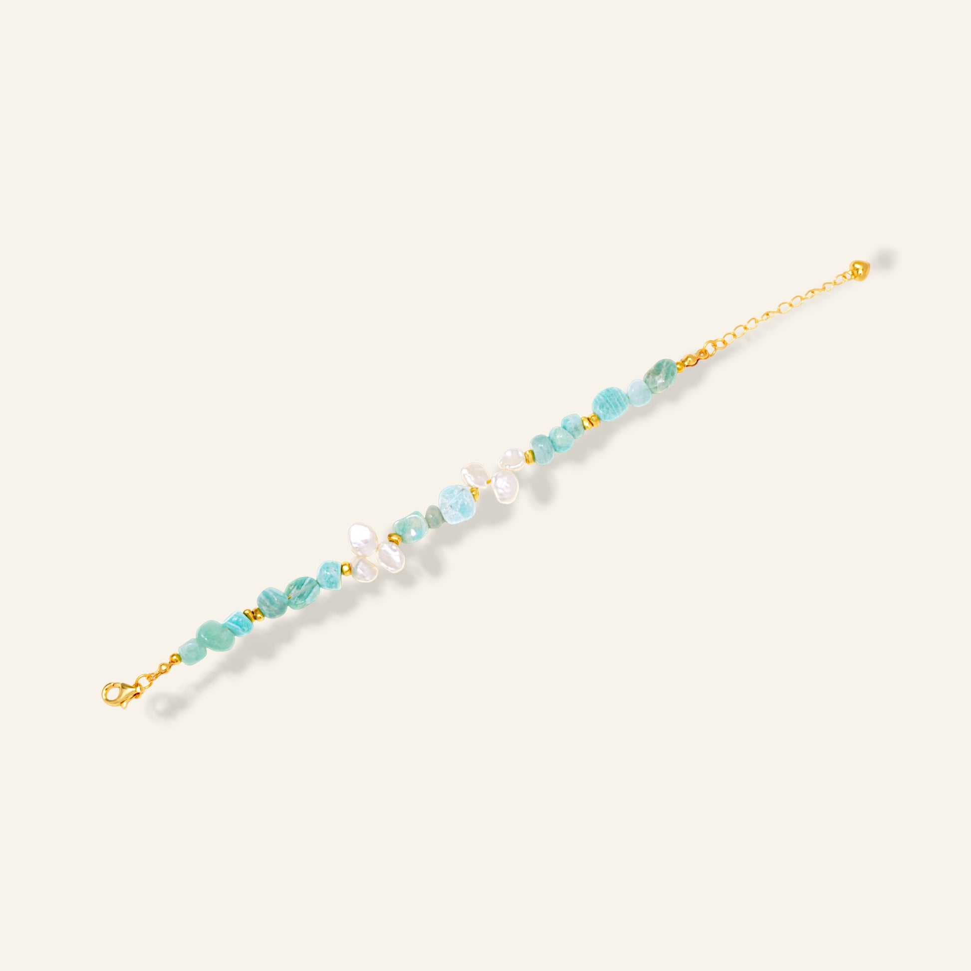 Amazonite & Pearl Bracelet