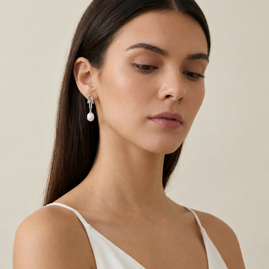 pearl earrings