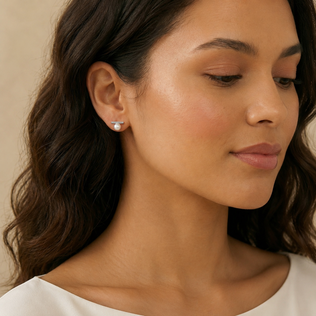 freshwater pearl earring