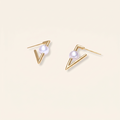 gold Pearl earrings