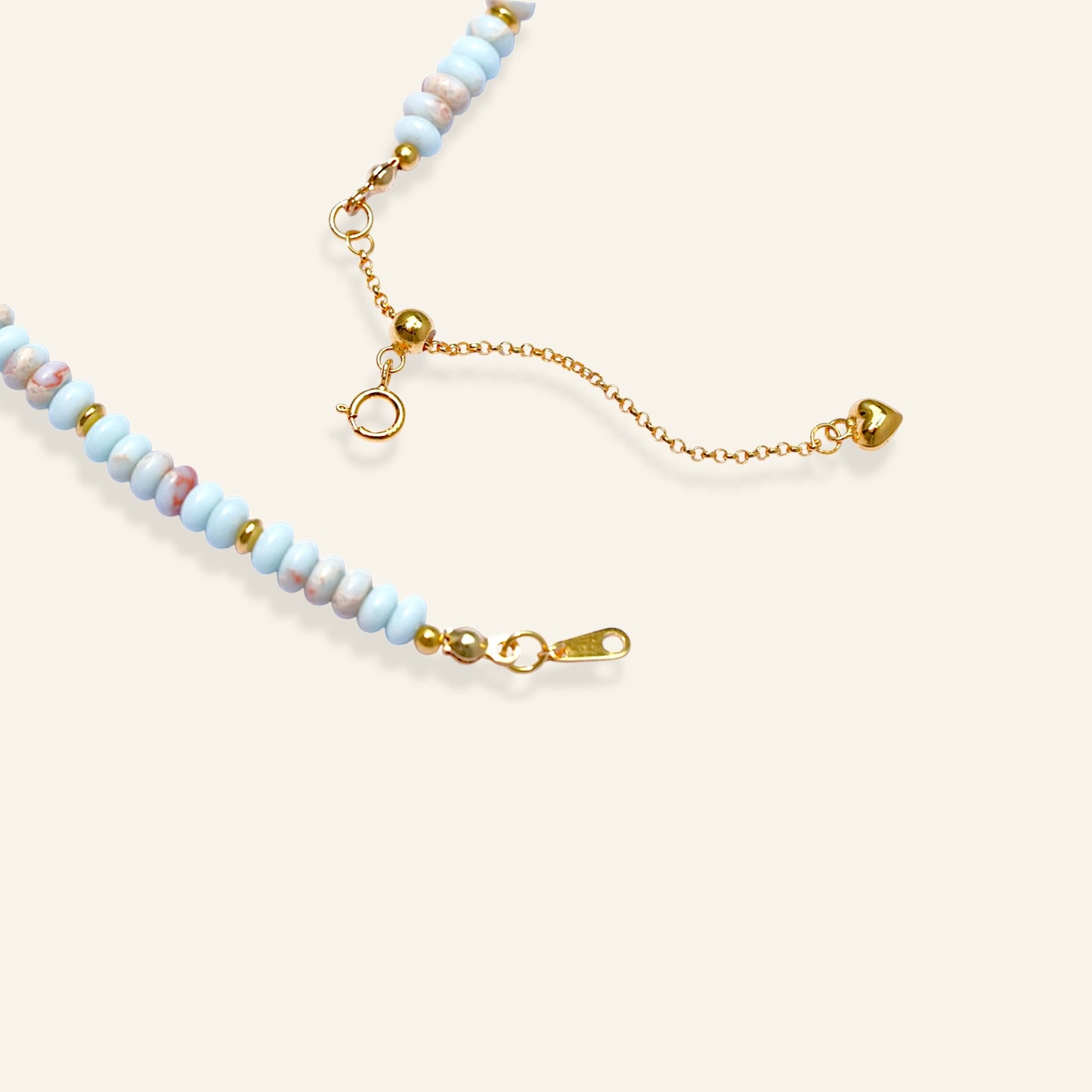 detail agalmatolite pearl necklace
