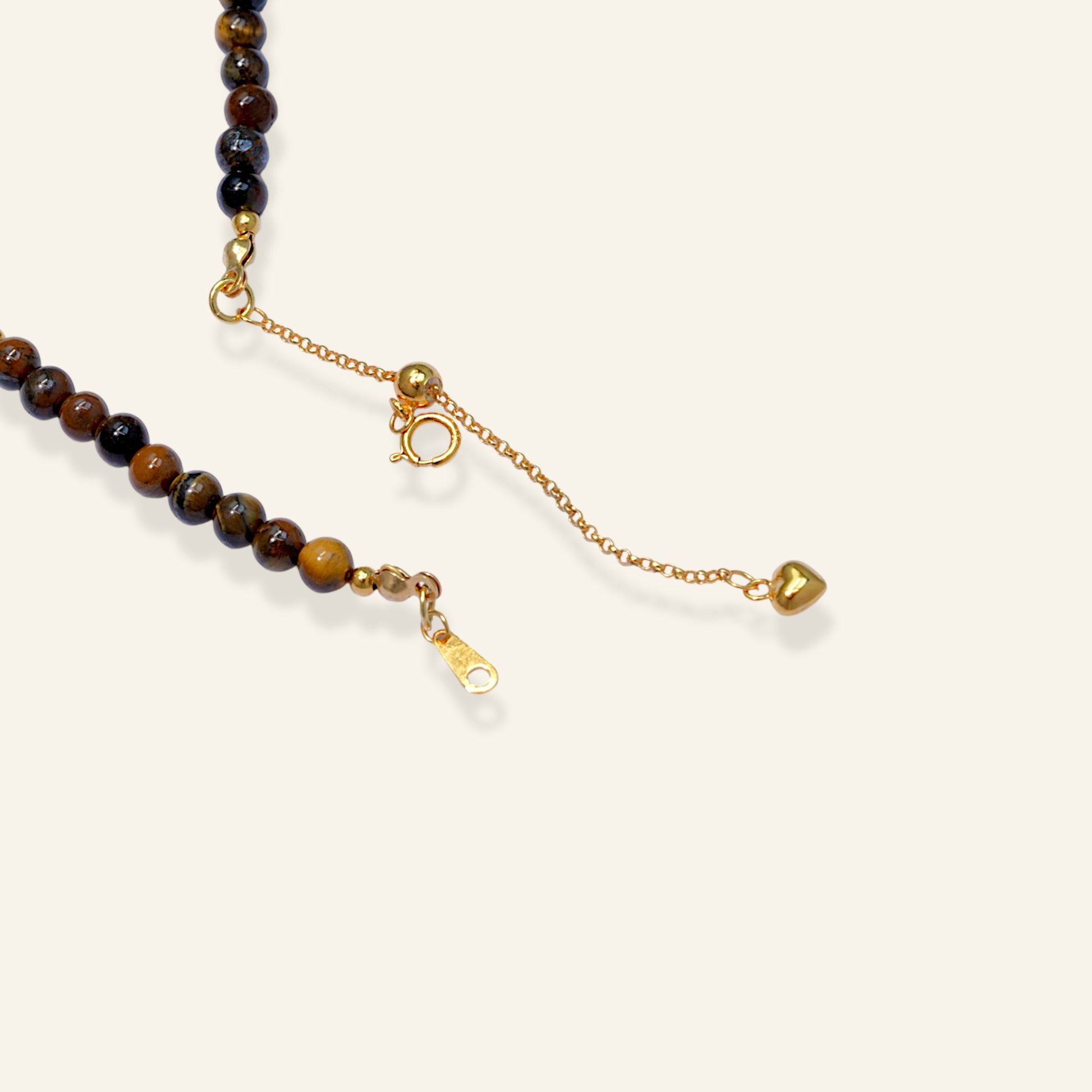 tigers eye pearl necklace