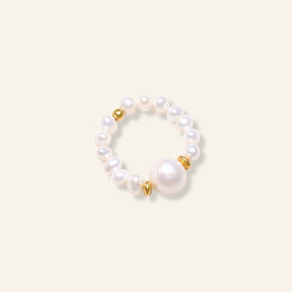 adjustable pearl ring